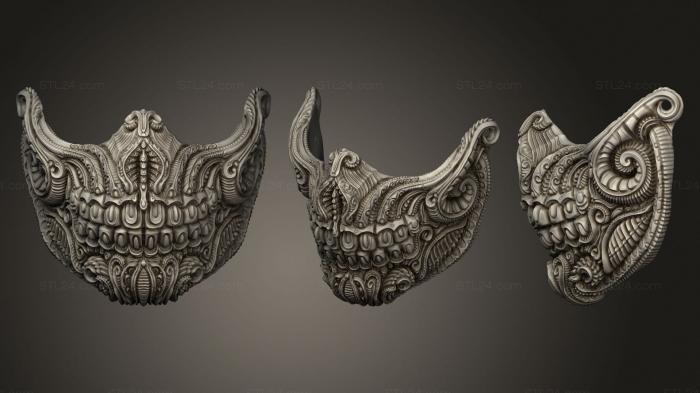 Mask (Skullmask, MS_0512) 3D models for cnc